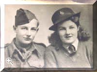 Dennis and his sister Peg, who was in the Land Army > Simply click to enlarge... then use the [Back] button to return