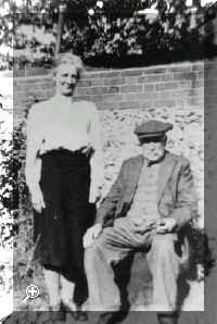 Evie Jennings and her father, Charles (owner of Bridge Farm pork butchers and shop) in the 1940's 