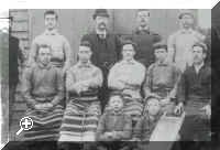 Staff of Jennings butchers shop/slaughter house in about 1900. William Jennings back row, third from left  > Simply click to enlarge... then use the [Back] button to return