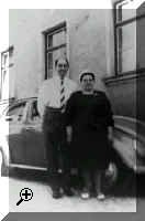 Sylvester Viehl, German Prisoner of war, with wife Else soon after return to Germany c1960